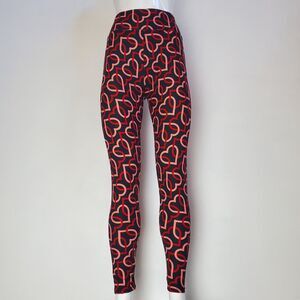 NEW LuLaRoe Valentine's Black Red Heart Leggings